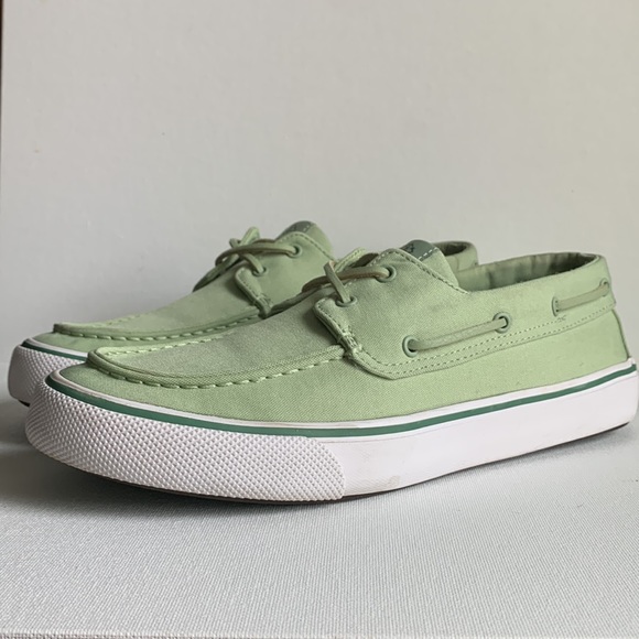 Sperry Bahama II SeaCycled Green Boat Shoes Men’s Size 9.5 - Picture 2 of 14